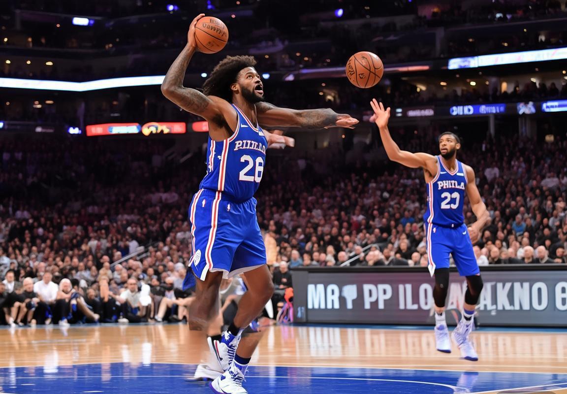 NBA常规赛：德拉蒙德受伤离场，马克西率费城76人队力克布鲁克林篮网队